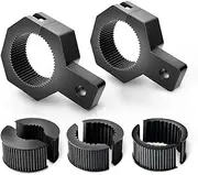 Nilight 90023B 2-Pack (Standard) Mounting Bracket Kit LED Off-Road Light Vertical Bar Tube Clamp Roof Roll Cage Holder,Black
