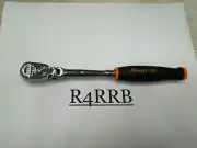Snap-on Tools USA NEW 1/4" Drive ORANGE Soft Grip Long Flex Head Ratchet THLF72O