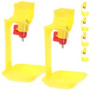 6pcs Chicken Water Drinkers Chicken Nipples Drinker Cups Poultry Drinking Cups