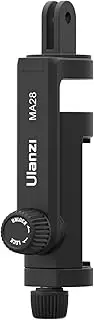 ULANZI MA28 Phone Clip for Action Camera Tripod Mount to Phone Holder Adapter with Cold Shoe 360° Rotation Adjustable Compatible with All Phones