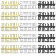 15 Pieces Clock Numerals Kit DIY Digital Clock Numbers Clock Hands9611