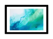 Abstract Knife Art Green Framed Art Framed print Art Poster