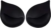 [STKARCV] 3D Push Up Bra Pads Inserts Women Sponge Padded Bra Pad Lining Swimsuit Bra Insert Small Breast Lift Underwear(Black)