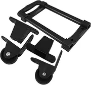 Gatuida 1 Set Durable Pull Handles with Fold Design for Space Saving Storage Lightweight Graspable Cabinet Handles for Audio Equipment Replacement Parts