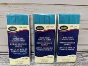 3 Wrights Turquoise Blue Single Fold Bias Tape New 200 1242