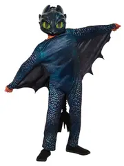 Toothless Night Fury Deluxe Costume for Kids - How to Train Your Dragon