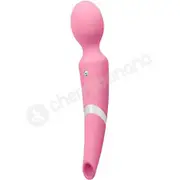Sugar Pop Aurora Pink 2 In 1 Wand &amp; Air Pulse Vibrator