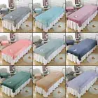 Velvet Herringbone Beauty Salon Massage Table Cover Spa Bed Fitted Sheet W/ Hole