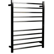 Hotwire 130W 900 x 700mm Gun Metal 10 Bar Flat Square Heated Towel Rail with Timer
