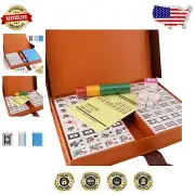 Gift-Ready Mahjong Set: 144 X-Large Easy-Read Tiles with Bonus Accessories