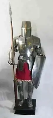 medieval suit full body armour templar knight armor crusader combat costume