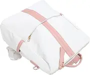 [Loboo Idea] Womens Backpack Purse,Womens Small Backpack,Women Backpack Purse Large Capacity Soft Pu Leather For Work Travel Shopping Casual Lady Backpack (Pink)