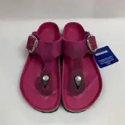 Birkenstock New w/ Box Gizeh Big Buckle Festival Fuchsia Oiled Exquisite Regular