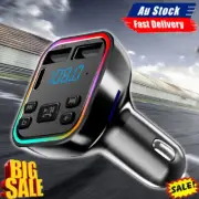 Bluetooth 5.0 Radio Car Kit Wireless FM TransmittDY Dual USB Charger MP3 Player