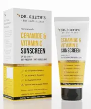 Dr. Sheth's Sunscreen SPF 50 PA+++ Cream with Ceramide & Vitamin C 50g