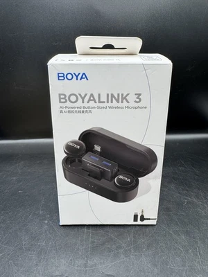 BOYA BOYALINK 3 Wireless Lavalier Microphone Type C+Lightning+3.5mm iPhone/Andrd