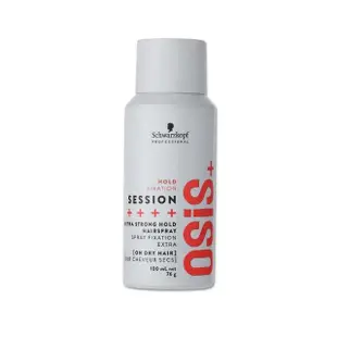 【德國施華蔻Schwarzkopf】OSiS+SESSION極致定型瞬乾持久美髮造型噴霧100ml/消光灰罐(3號黑炫風沙龍噴劑)