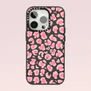 iPhone 16 Pro Max 15 14 13 12 Plus Case Shockproof Pink Leopard Print Cover