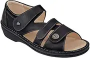 [Finn Comfort] Womens Soft Sintra Black Leather Sandals 40 EU