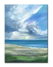 Ready2HangArt Big Sky Wrapped Canvas Wall Art by Leslie Owens