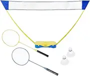 Complete Badminton Sets - Portable Badminton Set with Net for Adults Outdoor Badminton Set for | Garden, Gym, Square, Backyard