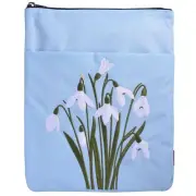 Birth Flower Embroidery Book Sleeve January Snowdrop Birth Month Flower Book ...