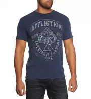 AFFLICTION MENS T-SHIRT AC SPADE SS TEE A9868