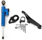 Motorcycle Handlebar Steering Damper for Suz&uki SV650 2016-2022 Motorcycle Adjustable Steering Damper Stabilizer Bracket Mounting Support Holder Kit(2051)