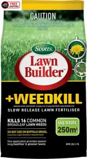 Scotts Lawn Builder with Weedkill Fertiliser 4 Kg