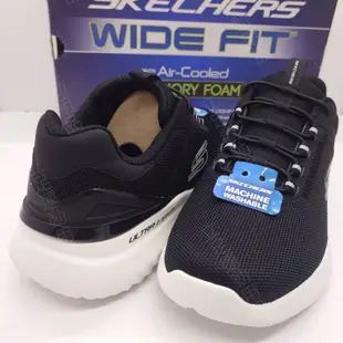 立足運動用品 男鞋 SKECHERS BOUNDER 2.0 寬楦款 免綁帶健走鞋 232673WBLK