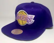 MITCHELL & NESS 1988 NBA Finals XL Side Patch LA Lakers Men's Snapback CapPurple
