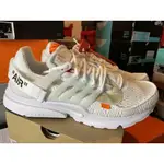 OFF-WHITE X NK AIR PRESTO 白色男女運動跑鞋 AA3830-100