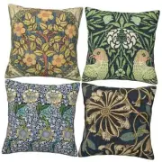 William Morris Pillow Covers 18x18 Inch Set of 4 Honeysuckle William Morris 2