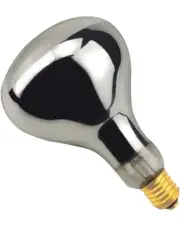 2 Pack Heat Lamp Bulb R40 125 Watt Clear Infrared Glass Lamp Bulb for Food Ser.
