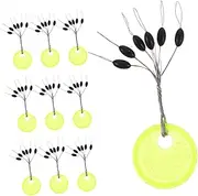 CORHAD 100pcs Shaped Space Beans Rubber Stops Durable Float Stoppers for Fishing Lines Fishing Supplies for Stream River Lake and Ocean