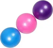 BESPORTBLE 3pcs Anti-Burst PVC Pilates Ball for Pregnancy Balance Training Office Ball Chair Yoga Stretching Mini Exercise Assorted Colors