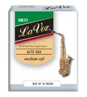 La Voz Alto Sax Reeds, Strength Medium-Soft, 10-pack