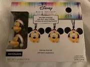 Disney Magic Holiday Mickey Mouse 8 Blinking LED Light String Gemmy NEW