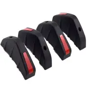 4x Car Shark Fin Rear Spoiler Bumper Lip Diffuser Anti-wear Exterior Accessories (for: Fiat)