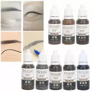 Microblading Permanent Makeup Tattoo Ink Lip Eyebrow Pigment Set 15ML