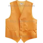 New Men's Tuxedo Vest Waistcoat Horizontal Stripes only prom wedding party Gold