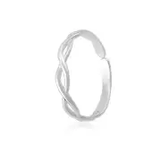 Pure 925 Silver Beautiful Design & Adjustable Size Ring For Womens & Girls