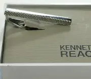 $32 New Mens Kenneth Cole Reaction Silver Tie Bar Clip