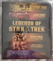 2008 LEGENDS OF STAR TREK 3-RING BINDER TRADING CARD ALBUM RITTENHOUSE ARCHIVES