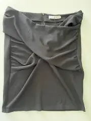 ATMOS & HERE Black Lara Skirt SIZE 16 AU/UK 12 US Tight Rouche BNWT Short Pencil