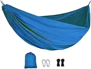 Camp Hammock,Large Outdoor Hammock Camping Accessories - Portable Double & Single Outdoor Gear with 2 Tree Straps, Travel Accessories for Hiking Backpacking