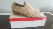 Women's Rieker Antistress Beige Softest Leather Perforated Shoes EU 40 / US 8.5
