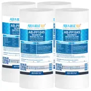 4X AQUA BLUE H2O 10"X4.5" POLYSPUN SEDIMENT CARTRIDGE 5 MIC WATER FILTER