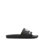 [Balenciaga] Balenciaga Logo-embroidered Pool Slides 43 IT BLACK