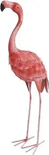 Flamingo Garden Statue Realistic Iron Sculpture Decor for The Lawn in The Backyard, Party Accessories of Flamingos Resistant to Bad Weather for Home Culture, 60.5 Cm
